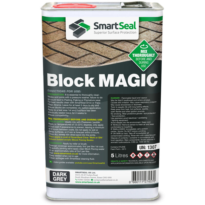 Block Magic - DARK GREY - 3 x 5L