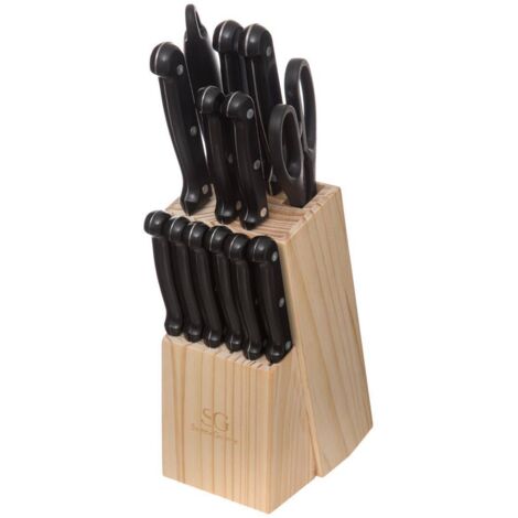 Block mit Messern, ein Küchenset, das alle grundlegenden Accessoires enthält, die benötigt werden, um in der Küche zu arbeiten - Secret de Gourmet