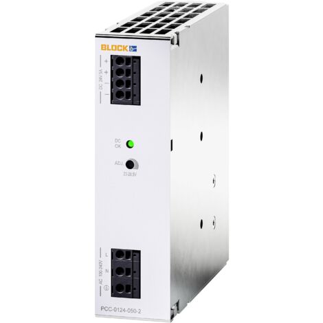 BLOCK PCC-0124-050-2 Alimentation à découpage 24 V/DC 5 A 120 W Nbr. de sorties:1 x Contenu 1 pc(s) D340342