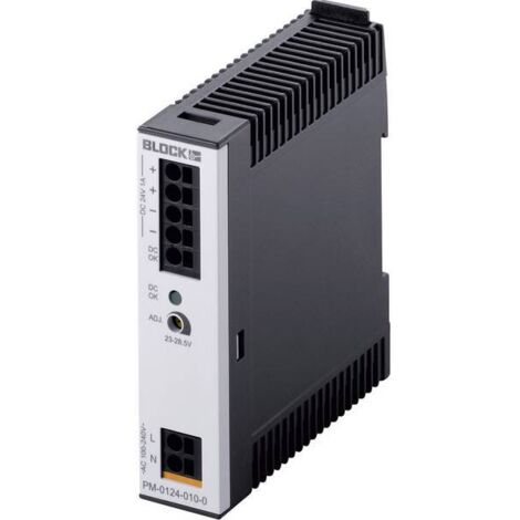 Block PM-0124-010-0 Alimentatore per guida DIN 24 V/DC 1 A 24 W 1 x