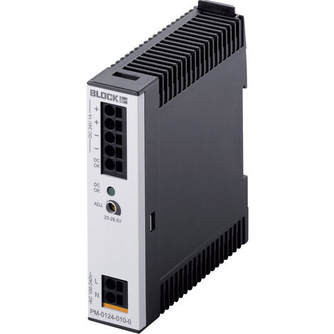 BLOCK PM-0124-010-0 Hutschienen-Netzteil (DIN-Rail) 24 V/DC 1 A 24 W Anzahl Ausgänge:1 x Inhalt 1