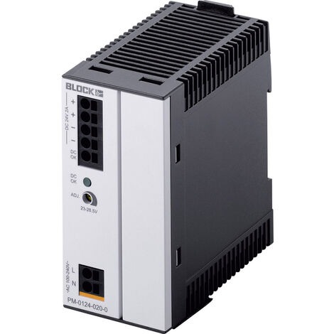 BLOCK PM-0124-020-0 Hutschienen-Netzteil (DIN-Rail)  24 V/DC 2 A 48 W Anzahl Ausgänge:1 x  Inhalt 1