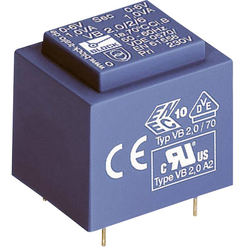 Vb 1,5 1 12 Trasformatore Per Pcb 1 X 230 V 1 X 12 V ac 1.50 Va 125...