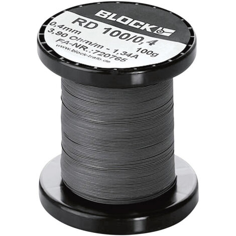 BLOCK RD 100/3,0 Widerstandsdraht   Widerstand/m 0.069 Ω/m   1.5 m