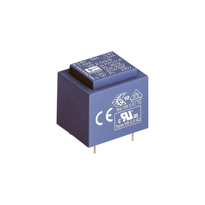 Vb 1,5/2/18 transformateur pour circuits imprimés 1 x 230 v 2 x 18 v/ac 1.50 va 83 ma - Block
