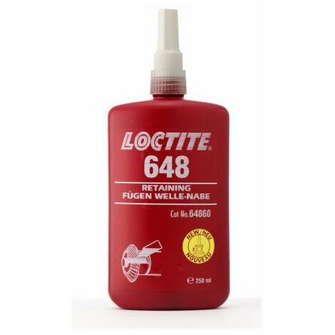 Blocpresse 24 ml LOCTITE648 - Fixation des roulements, Bagues, chemises, inserts, poulie s etc. Caractéristiques: Adhésif anaéro
