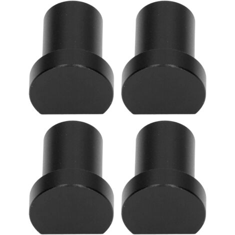 Blocs de butée d'atelier multifonctionnels, 4 pièces avec cheville de frein pour menuiserie, diamètre 20 mm en noir