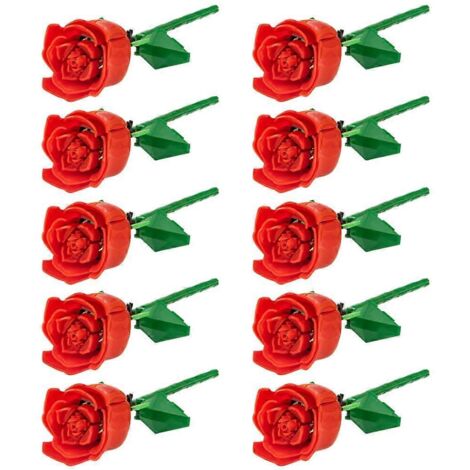 Blocs de construction pour bouquet de roses romantiques, modèle éternel rouge--