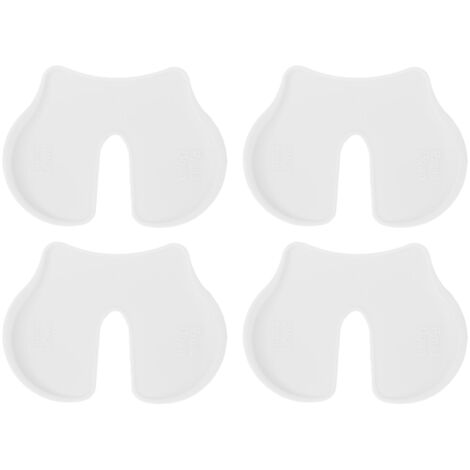 Blocs de Tir Antidouleur Réutilisables - 4 Pièces pour Vaccination Enfants/Adultes, Matériau Plastique Blanc
