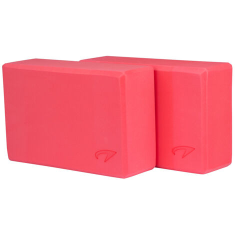Blocs de Yoga Lot de 2 - Mousse - Rose