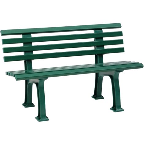 BLOME Parkbank Ibiza L1200xB540xH740 mm2-Sitzer Kunststoff grün