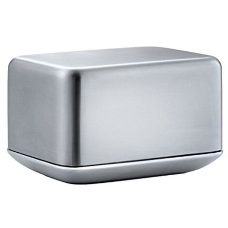blomus 63637 Acciaio Inox Opaco-Portaburro Piccolo Basicfür 125 g di Burro