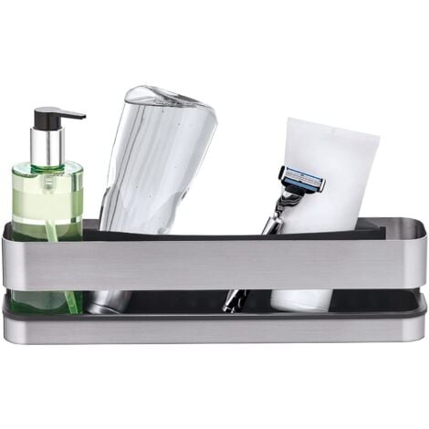 Blomus 68942 Cestino per Doccia, Acciaio Inossidabile, Argento, 8,5 x 8 x 34 cm