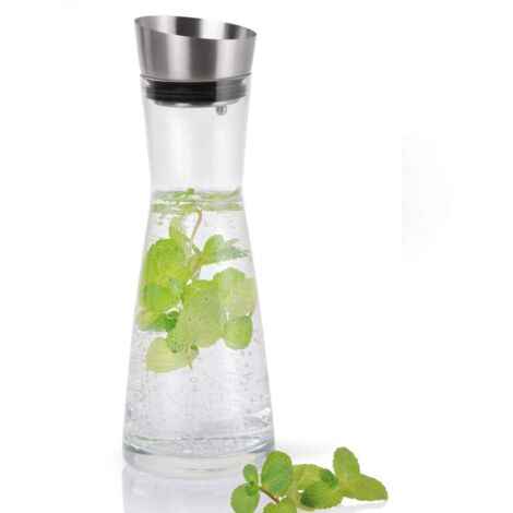 Blomus ALDOA Caraffa per Acqua, Vetro Acciaio Inossidabile, 100 mm