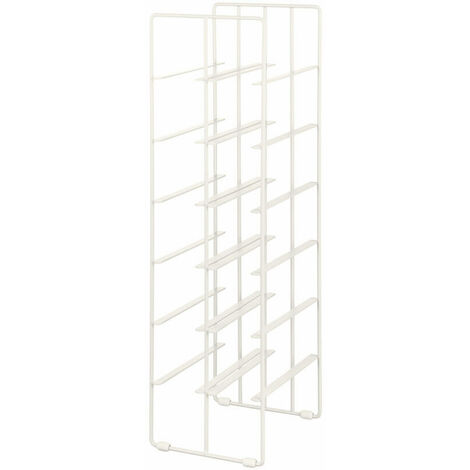 Blomus Pilare Weinflaschenregal, Weinregal, Flaschenregal, für 12 Flaschen, Stahl pulverbeschichte, Moonbeam, 64281