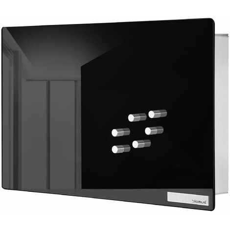 vidaXL Schlüsselkasten mit Magnettafel Schwarz 30x20x5,5 cm