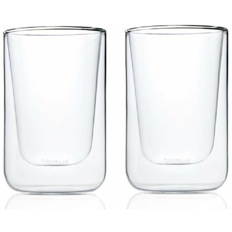 Blomus Set 2 Bicchieri per Cappuccino Nero (115 mm)