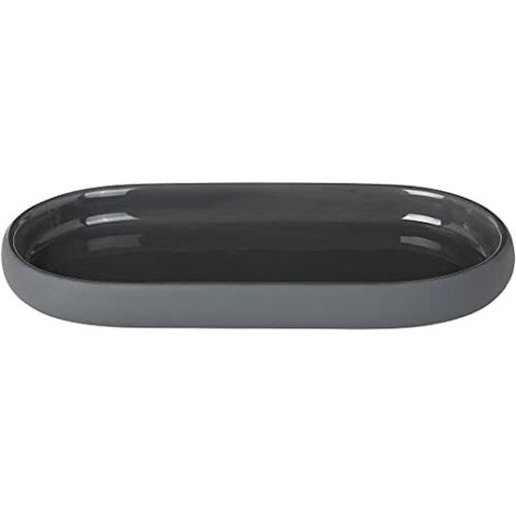 blomus -Sono 69043 - Vassoio in ceramica con calamita, vassoio da bagno dal look esclusivo, decorazione organizer, portagioie, vassoio portaoggetti, cosmetici, accessorio da bagno, 19 x 10 x 5 cm