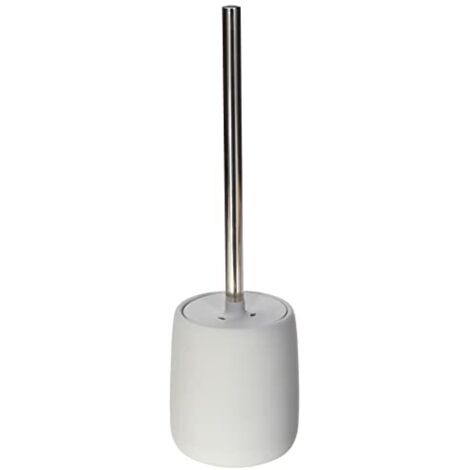 blomus Sono - Scopino per WC, ceramica, plastica, silicone, micro chip, altezza 39 cm, diametro 11 cm