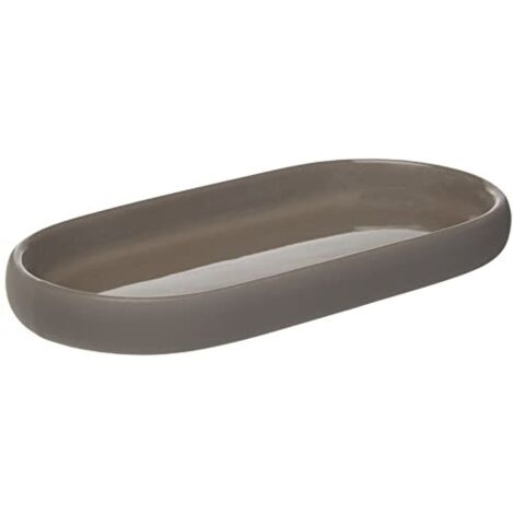 blomus Sono Vassoio, Ceramica, Silicone, Satellite, H 2,5 cm, B 10 cm, T 19 cm