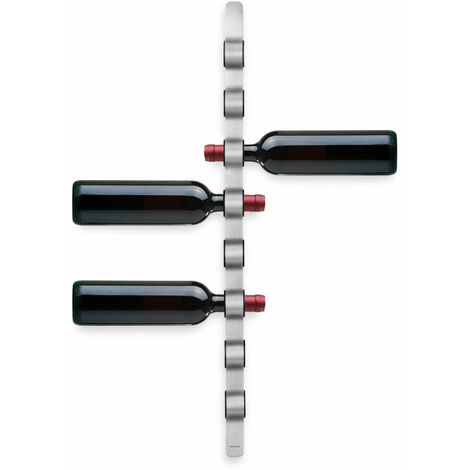 Blomus Weinflaschen-Wandhalter Cioso, Weinregal, Flaschenhalter, für 8 Flaschen, 65193