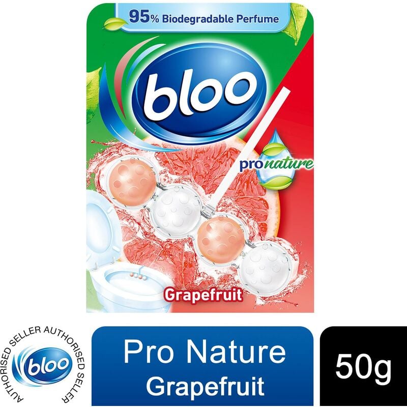 Bloo - Toilet Rim Blocks Power Active Pro Nature Grapefruit, 50g