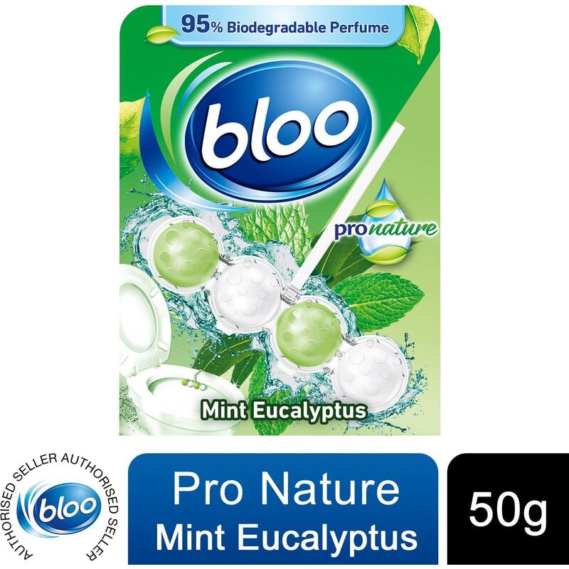 Bloo - Toilet Rim Blocks Power Active Pro Nature Mint Eucalyptus, 50g