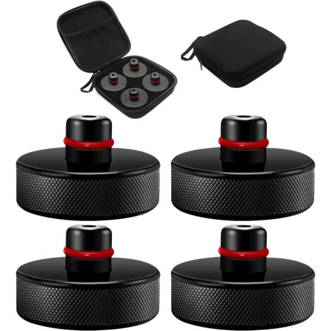 Bloque de almohadilla de gato compatible con Tesla Model 3/Y/S/X, almohadilla de elevación de goma con estuche de almacenamiento, almohadilla de gato, almohadillas de elevación de gato