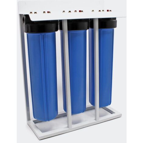 Bloque de carbón activado y sistema de filtro de carbón activado granular de 3 etapas 32,89 mm (1 pulgada) 2316042