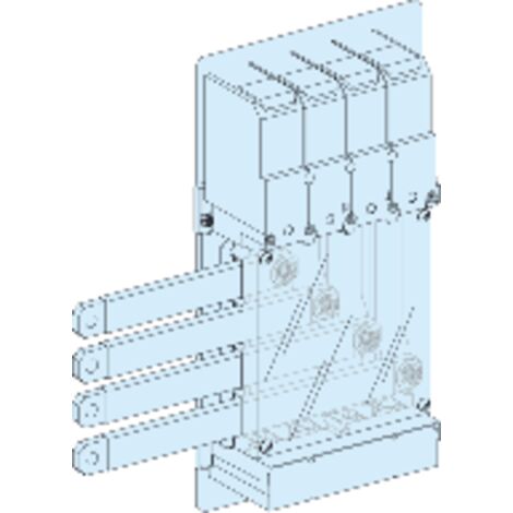Bloque de conexión G PRISMASET 630 A, compatible con armarios de fijación al suelo.