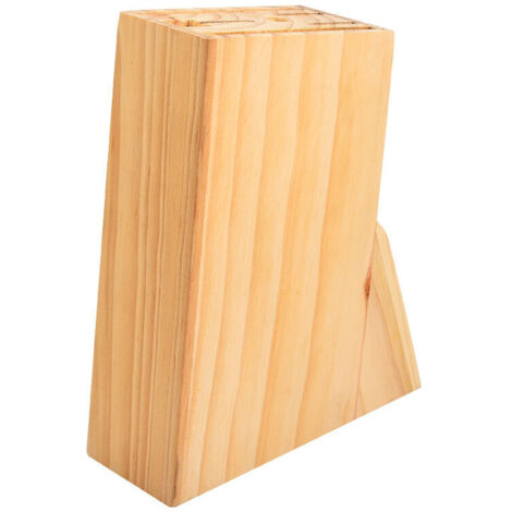 Bloque de cuchillos básico Soporte para cuchillos de cocina con múltiples agarres Soporte para cuchillos de madera
