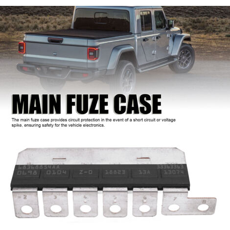Bloque de fusibles principal de aleación de aluminio 956-358 con seguridad mejorada para Jeep Wrangler JL y Gladiator JT.