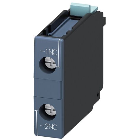 Bloque de interruptores auxiliares Siemens 1NC terminal de tornillo 3RH19211CA10