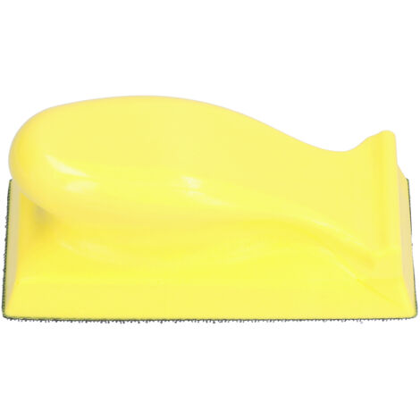 Bloque de lijado cuadrado con acolchado texturizado y respaldo de terciopelo, espuma de poliuretano, accesorio para pulido manual.