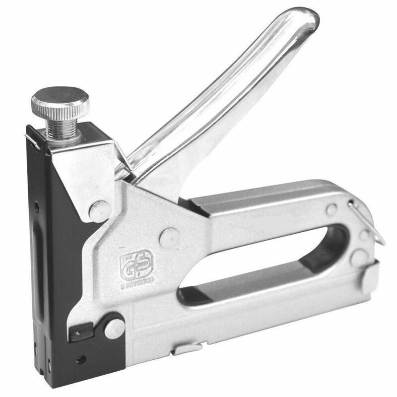 Trade Shop - Pistola Graffatrice In Metallo Blocco Di Sicurezza E Regolazione Potenza -