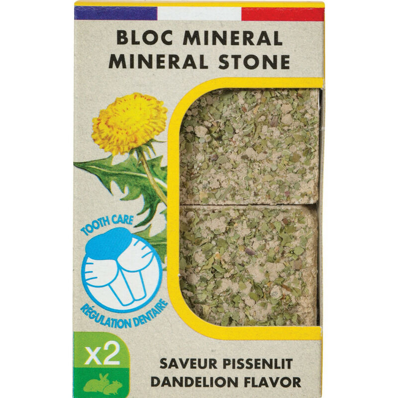 

Bloque mineral Edén sabor a diente de león 200g para roedores