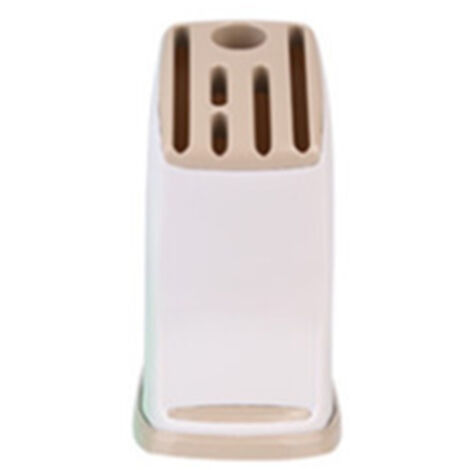 Bloque plástico para cuchillos con escurridor – Ahorra espacio – Organizador de encimera – Cocina