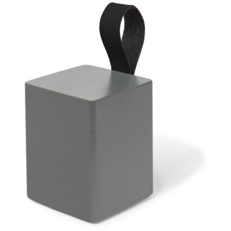 Bloque-porte amovible REI carré bois anthracite 68 x 68 x 87 mm