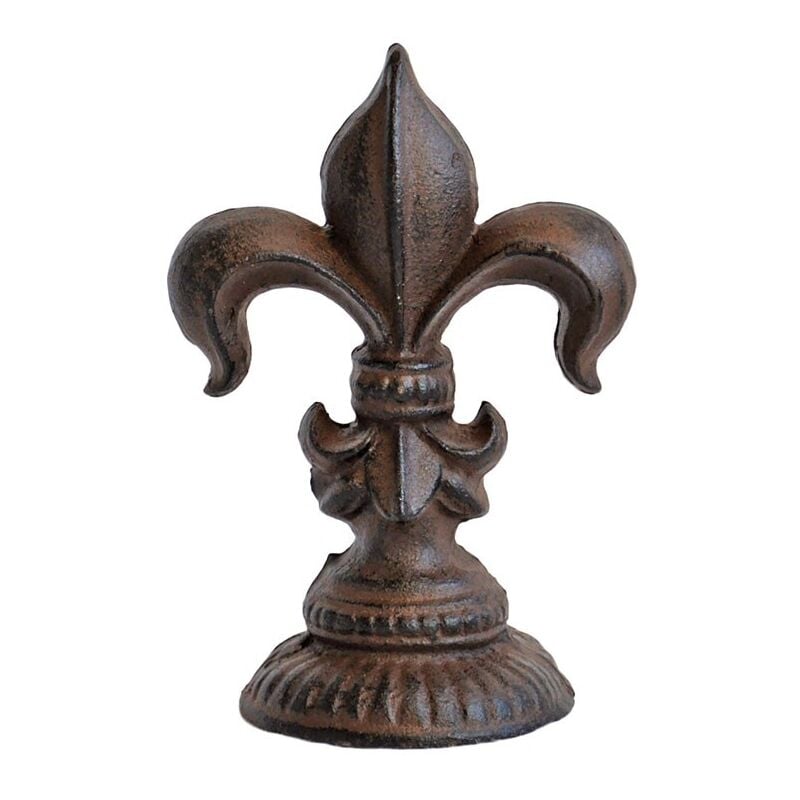 Presse papier décoratif Fleur de Lys fonte 18x12cm