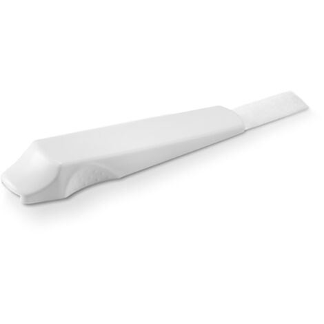 Bloqueador Puertas Ventanas Plástico 25x127x14mm Blanco Con Cinta Adhesiva Inofix