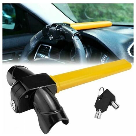 Bloqueo de volante antirrobo para coches, proporciona seguridad y bloqueo del volante, universal y fácil de usar.