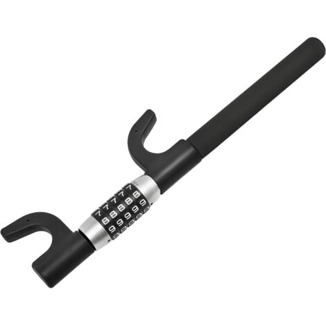 Bloqueo de volante Pedal Bloqueo antirrobo para automóvil Herramientas de seguridad Bloqueo Barra antirrobo Bloqueo automático Código Combinación Acero Protección universal Vehículo Autocaravana Furgo