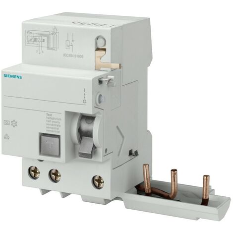 Bloqueo diferencial Siemens 3P 40A 30mA AC tipo 3 módulos para 5SL6-5SL4 5SM23330