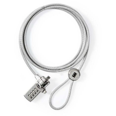 Bloqueo Para Computadora Portátil- Cifra- 1.8 M- Argent