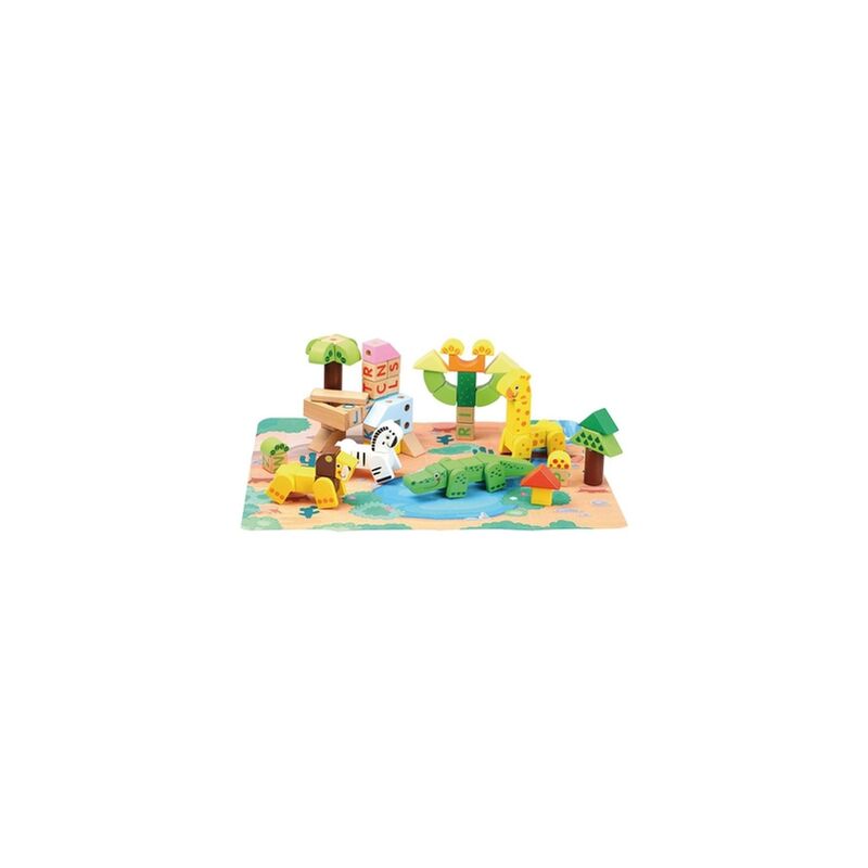 

Bloques de Construcción Animales del Bosque Andreu Toys 80 Piezas