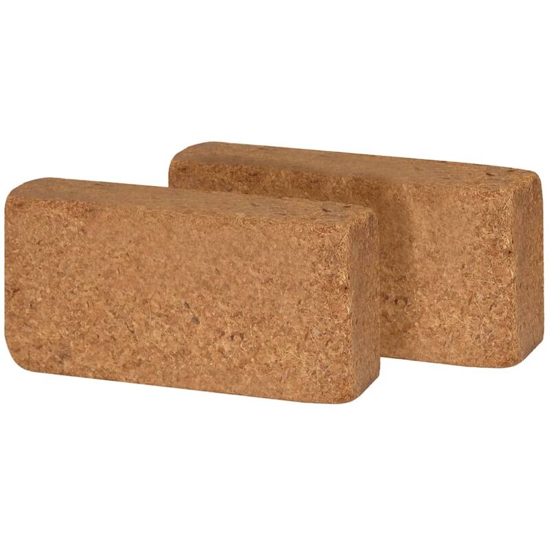 

Bloques de fibra de coco 650 g 20x10x4 cm 40 unidades - Marrón - Vidaxl