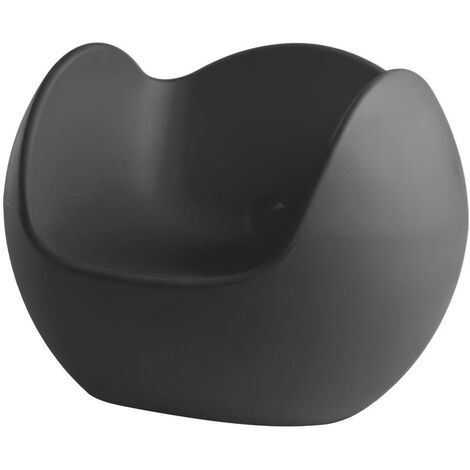 Blos Nero originale slide di design per giardino esterno interno colorata moderna polietilene made in Italy sedia seduta poltrona