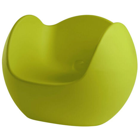 Blos  Verde lime originale slide di design per giardino esterno interno colorata moderna polietilene made in Italy sedia seduta poltrona