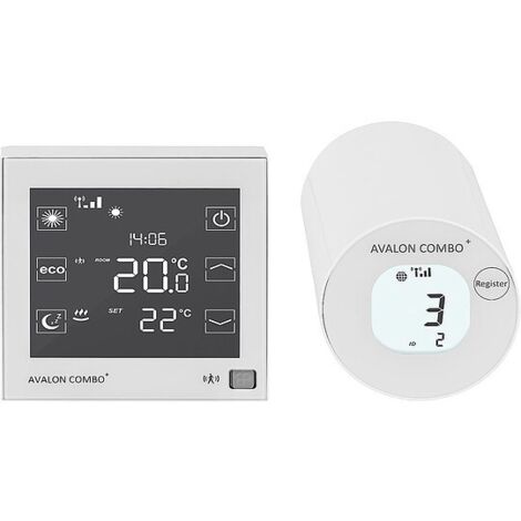 Blossom-IC Funk-Raumthermostat und Heizkörperstellantrieb, Avalon Combo+