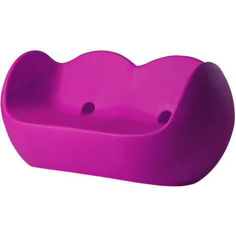 Blossy Fucsia dolce originale slide di design per giardino esterno interno colorata moderna polietilene made in Italy sedia seduta poltrona